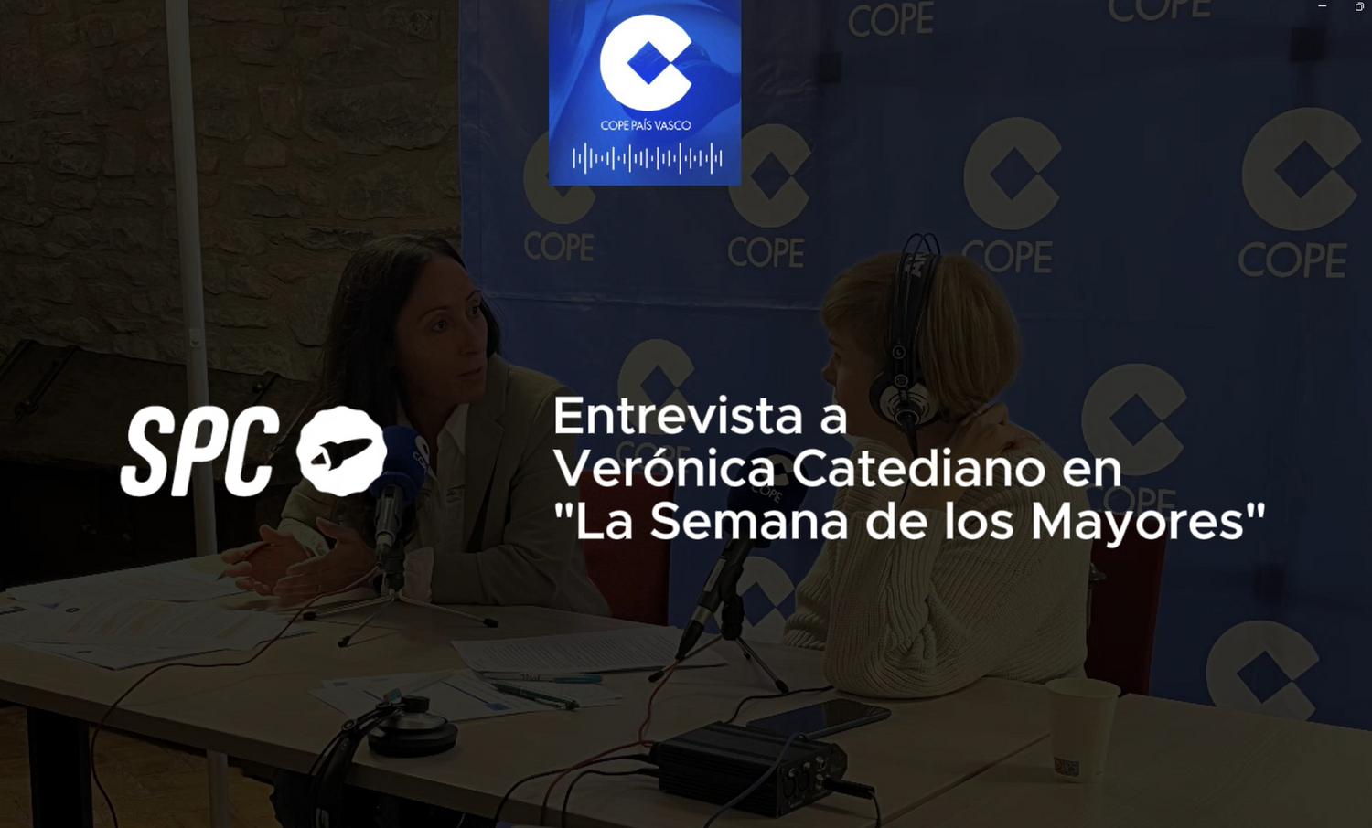 Verónica Catediano en COPE Euskadi: una voz que acompaña en la Semana de los Mayores