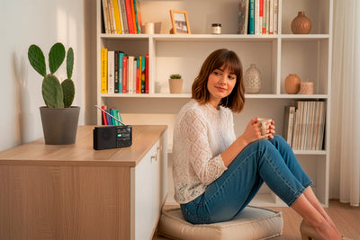 Tamanho compacto e bateria recarregável para levar consigo