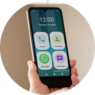 Ecrã grande com Modo Fácil