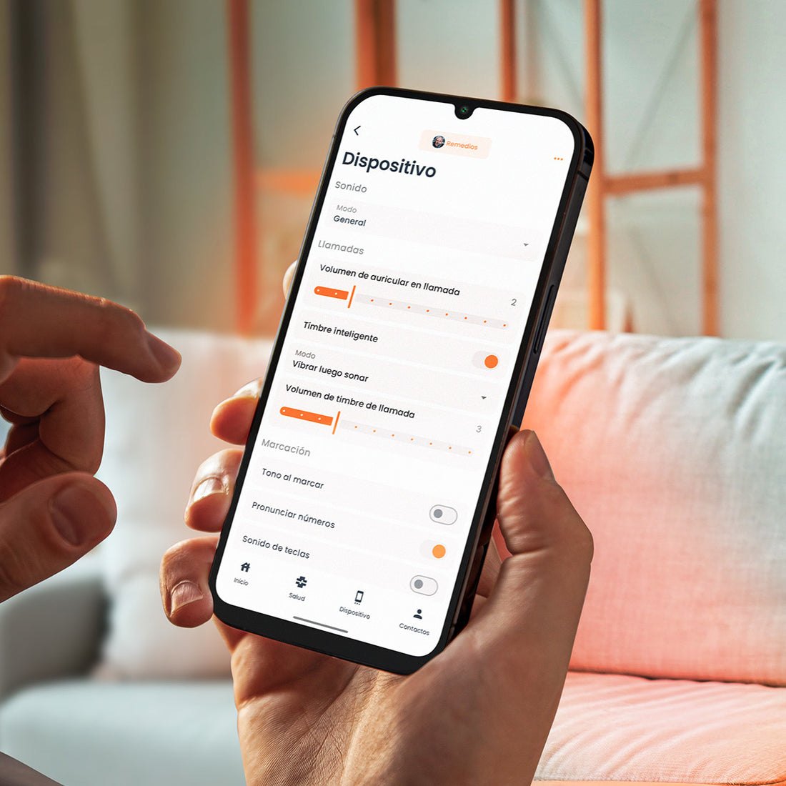 <strong>Ajustes à distância</strong>